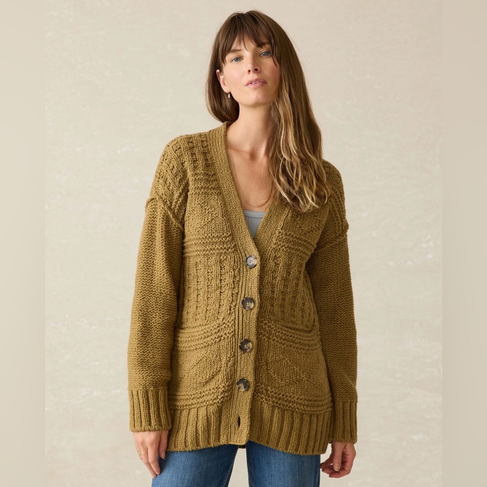 NWOT Faherty Brand Catskill Cardigan - size medium
